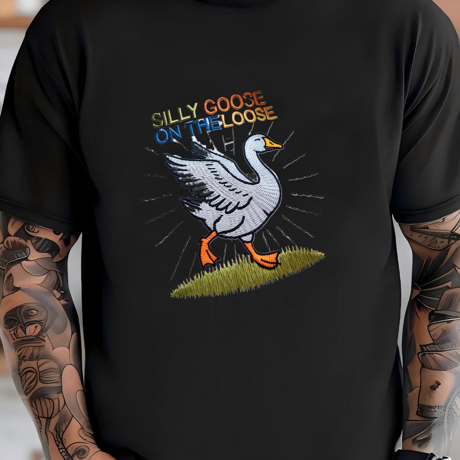 Silly Goose Shirt – Funny Goose Tee – Whimsical Animal Humor Gift T-shirt