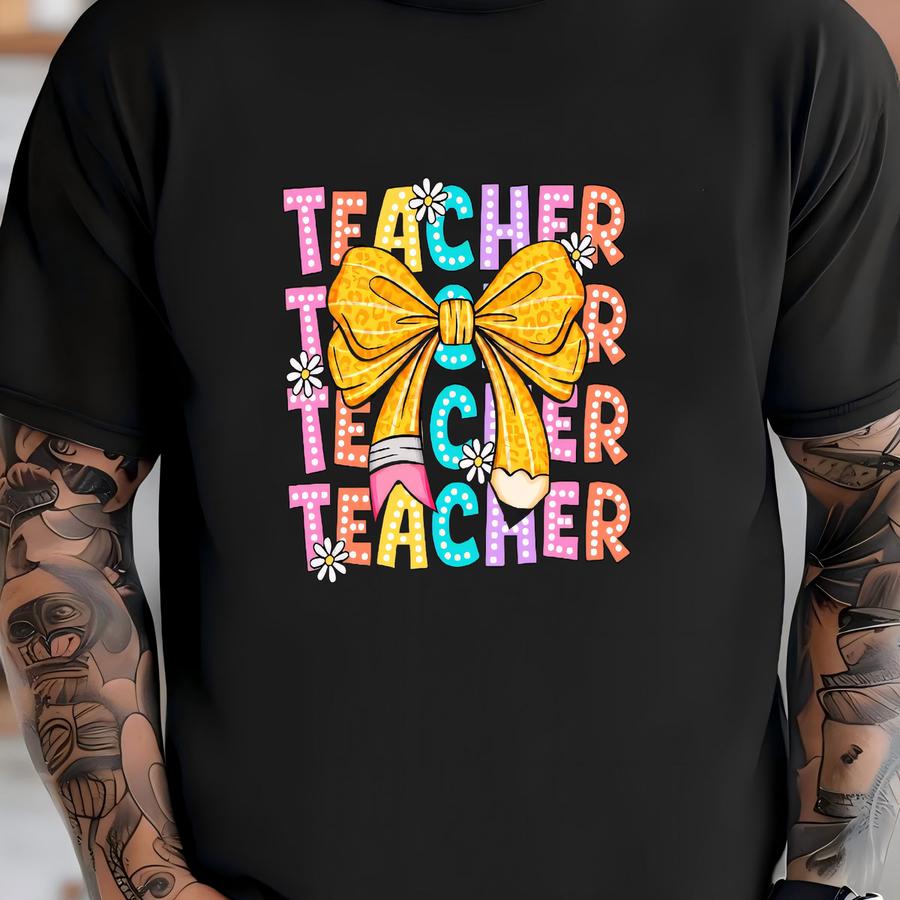 Teacher Coquette Pencil Shirt: Back To School Gift T-shirt