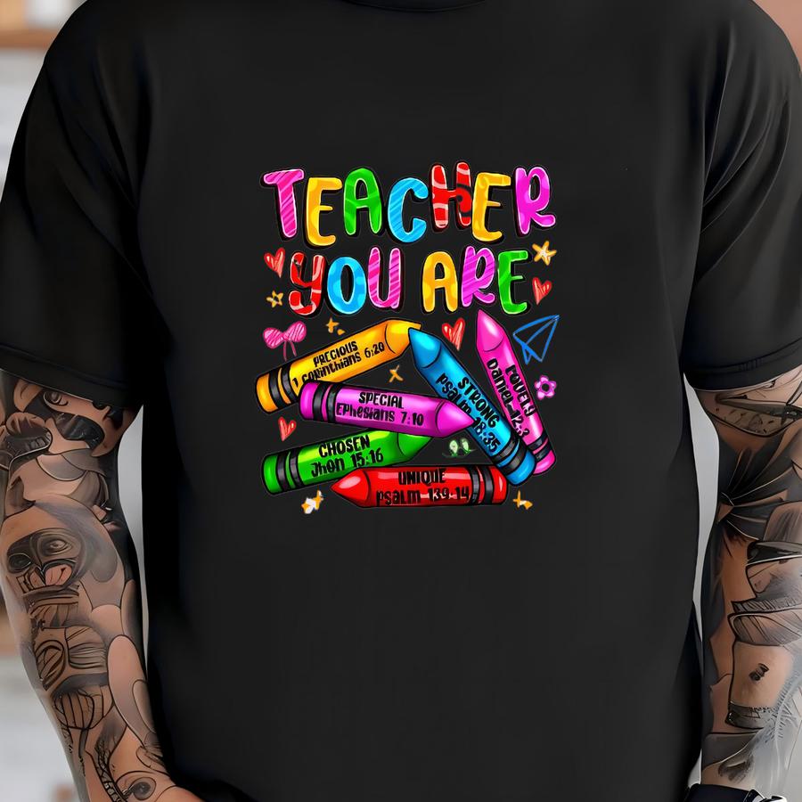 Christian Teacher Shirt: Religious Bible Verse Back To School Tee T-shirt