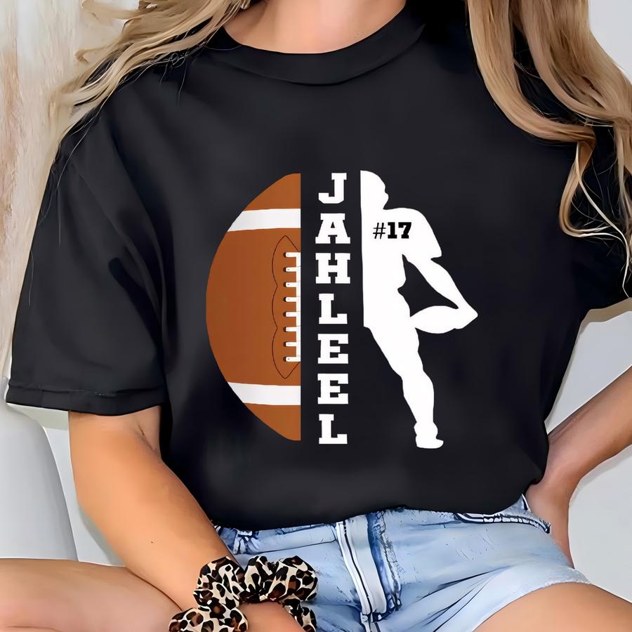 Personalized Football Backpack, American Football Name Number, Customized Sports, Football Team Backpack, Football Drawstring T-shirt