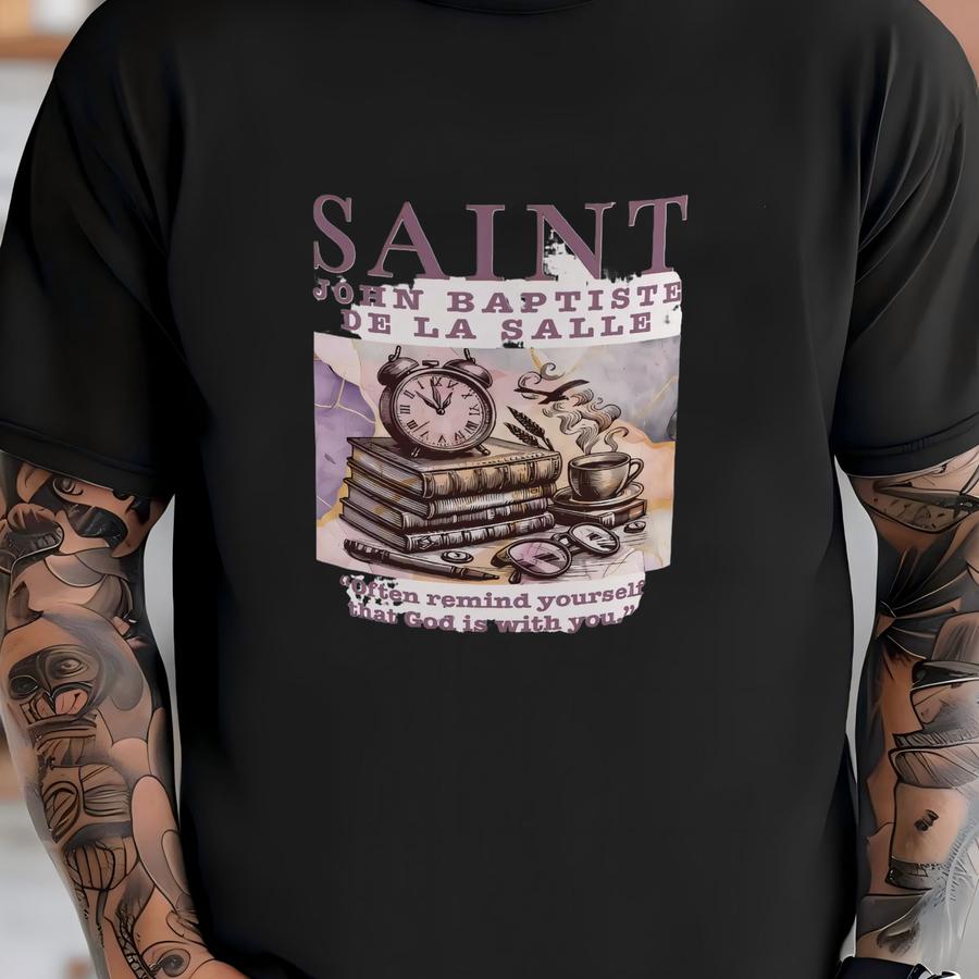 Saint John Baptiste De La Salle Teacher 15oz Mug | Catholic Gift For Educators | Inspirational 15oz Coffee Cup | Patron Saint Of Teachers T-shirt