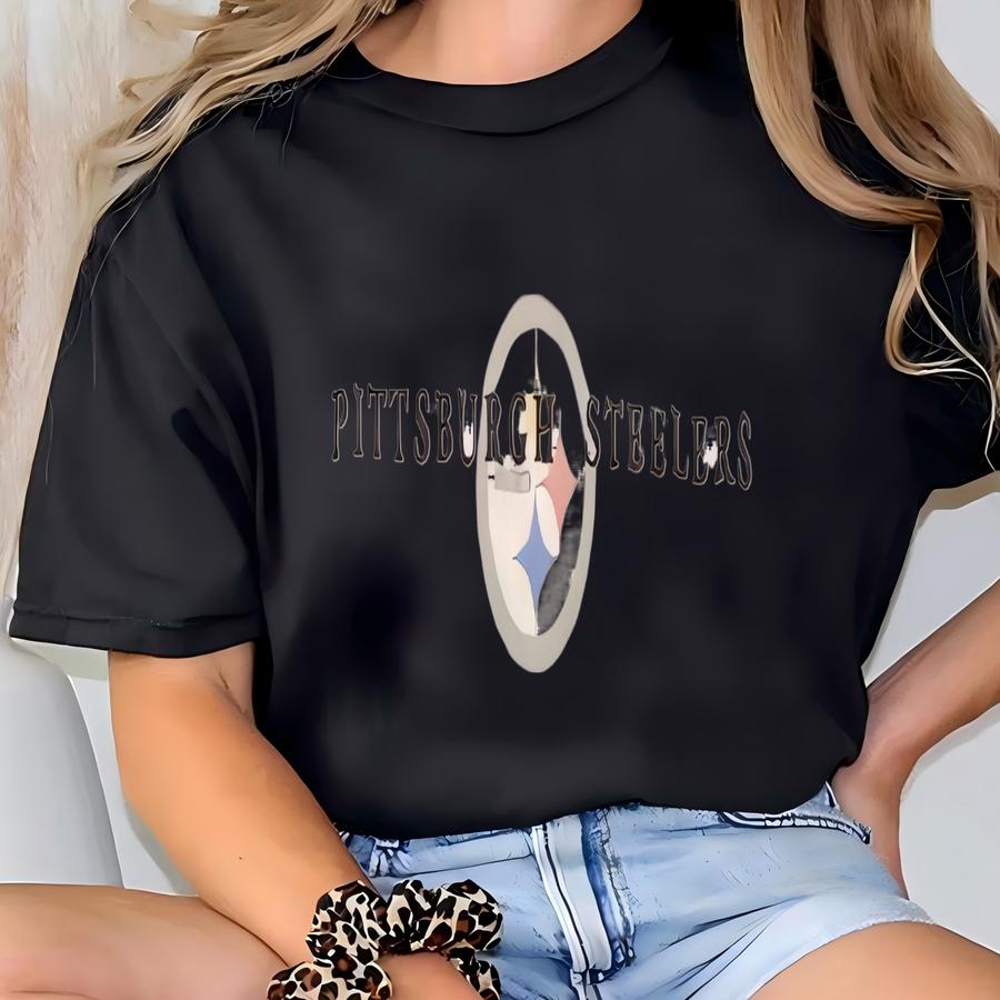 Vintage Pittsburgh Steelers T Shirt Tee Champion Size Large L Football Steel Curtains Pennsylvania 1990s 90s T-shirt