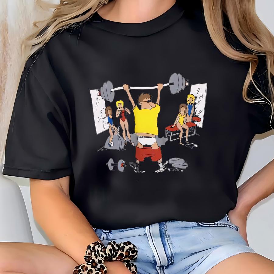 Vintage 80s Mr. Fitness Comedy White Sweatshirt Large Mr Fitness Cartoon Comedy Graphics Crewneck Fitness Jumper Fitness Sweater Size L T-shirt