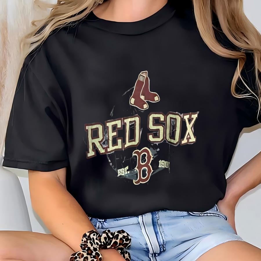 Vintage Boston Red Sox Hoodie Size L T-shirt