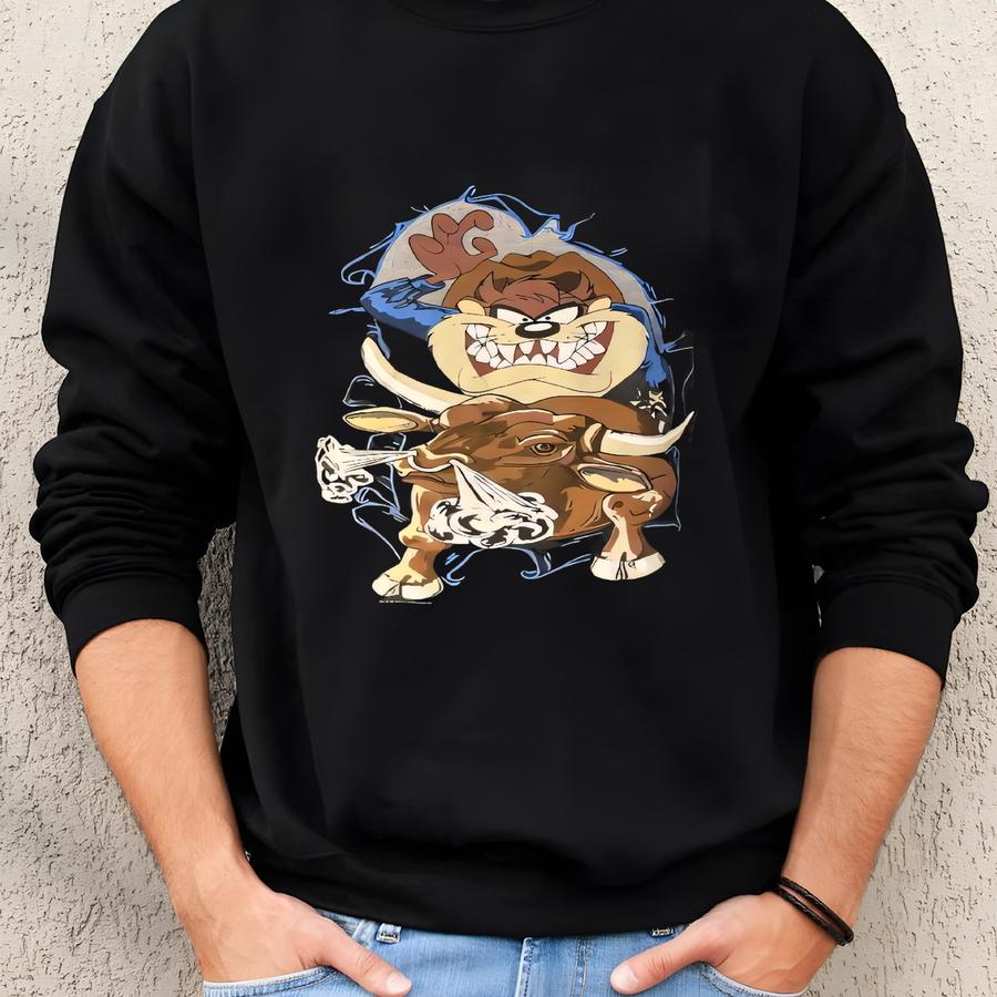 Tultex 90s Taz Bull Short Sve Size Large Sweatshirt