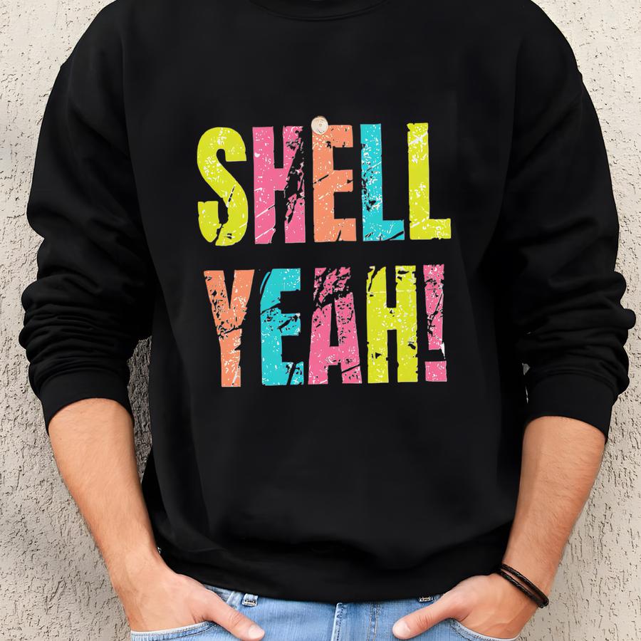 Beach Shirt Graphic Tee, S Yeah Summer Shirt Gift For Beach Lover, Cute Vacation Tshirt Colorful Summer Tee Sweatshirt