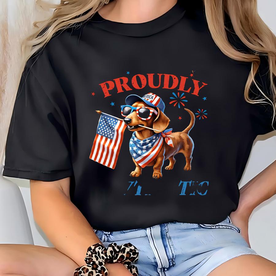 4th Of July Dog Shirt, Dog Lover Gift, Fourth Of July Dog Shirts, Independence Day Shirt, Pawtriotic Shirt, Dog Mom Shirt, Usa Flag Shirts T-shirt