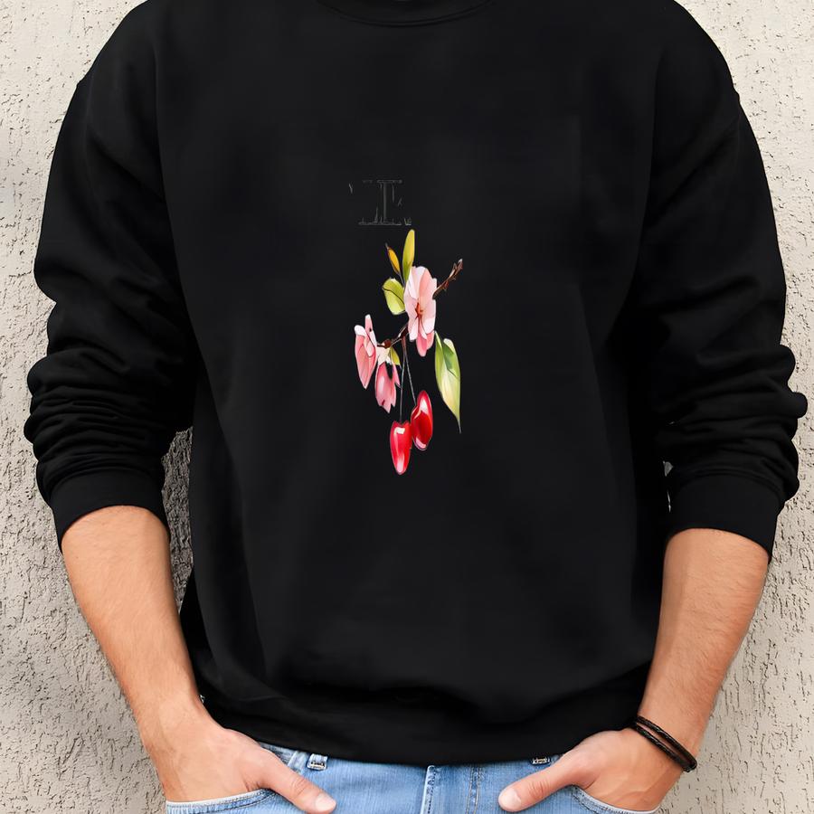 Cherry Shirt Summer Shirt, Cottagecore Cherry Blossom Graphic Tee, Cherry Lover Gift For Foodie Fruit Shirt Sweatshirt