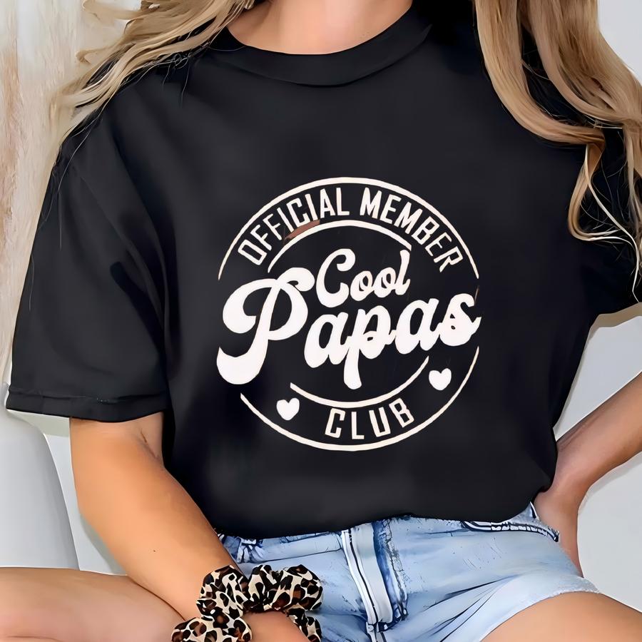 ® Cool Grandpas Club Shirt, Custom Cool Papa Shirt, Grandpa Life Tshirt, New Grandpa Shirt, Father's Day Shirt, Best Dad Tee T-shirt
