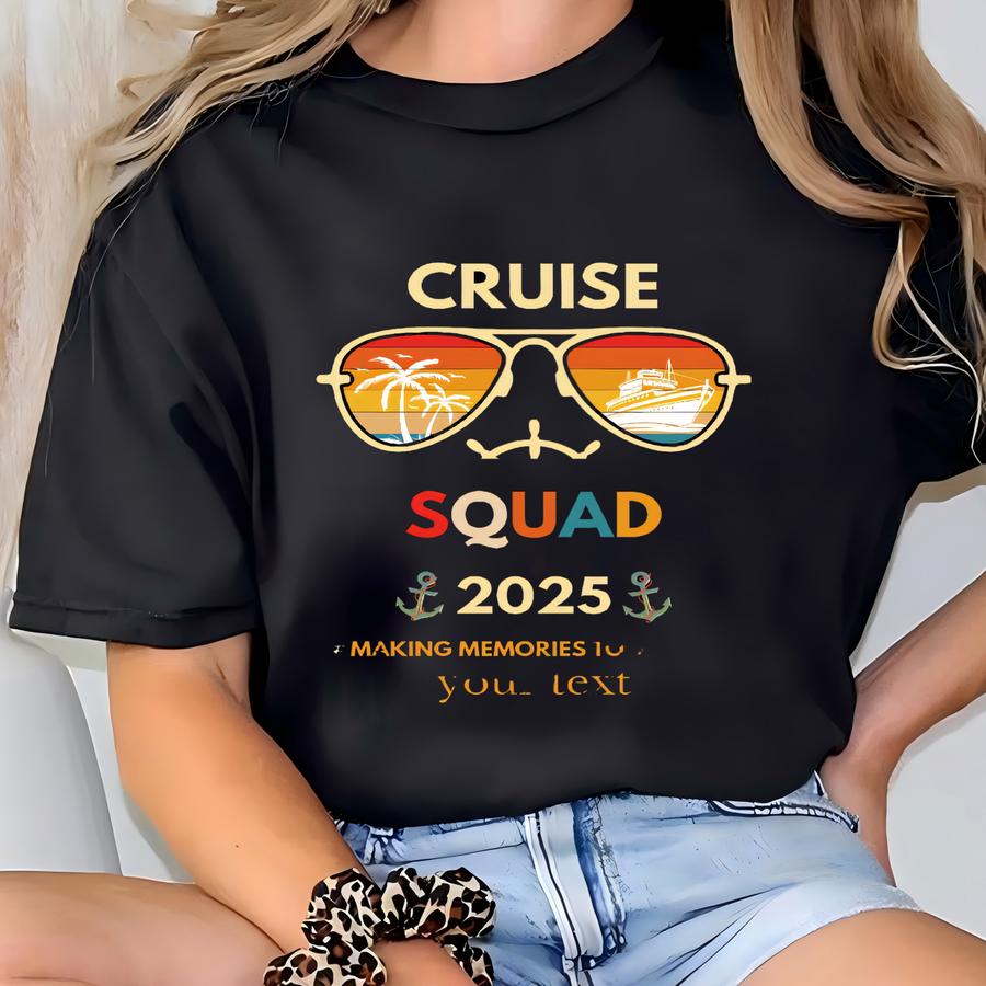 Custom Cruise Tee: 2025 Family Trip Matching Shirt T-shirt