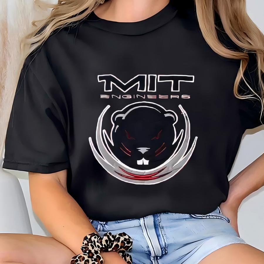 Vintage Massachusetts Institute Of Technology Sweatshirt Mit Crewneck Massachusetts Sweater Pullover Mit Engineers Logo Medium T-shirt