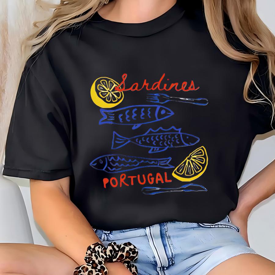 Sardines Shirt, Tinned Fish Shirt, La Dolce Vita Hoodie, ® Al Aesthetic Tee, Amalfi Aesthetic Outfit, Retro Graphic Tee T-shirt