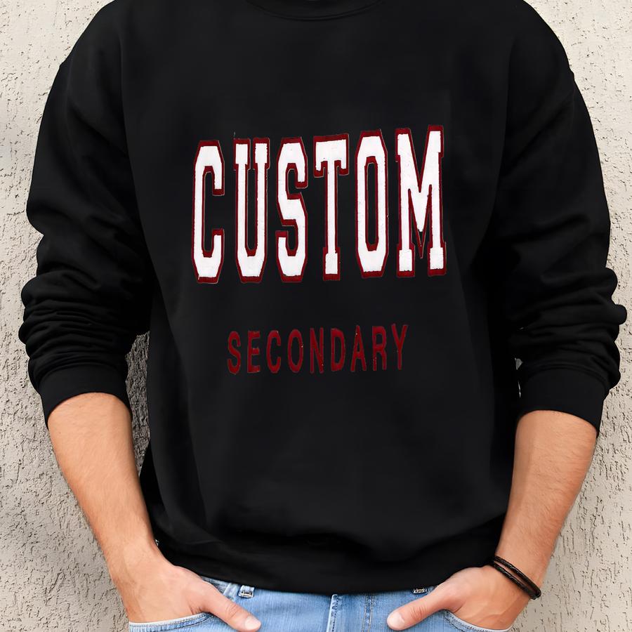 Custom Varsity Sweatshirt Or Hoodie: Personalized University Sweater Sweatshirt