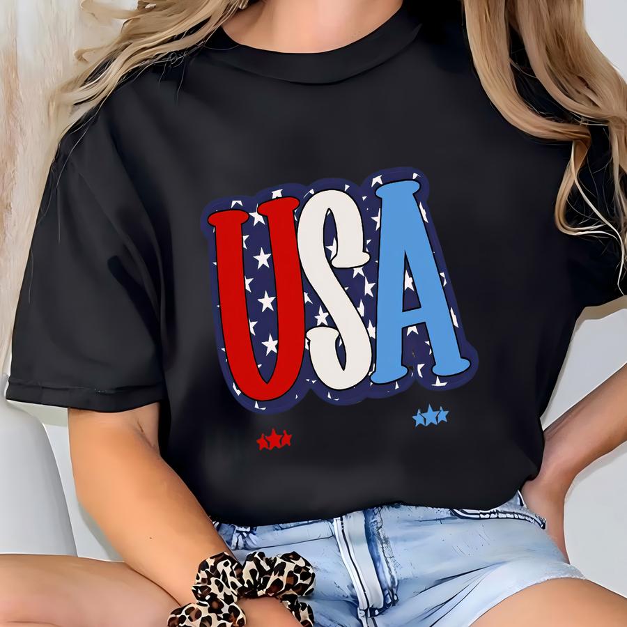 Usa Comfort Color Tank Top, America 4th Of July Shirt, 4th Of July Shirt, Patriotic Shirt, Red White And Blue Tee, Independence Day Tank Top T-shirt