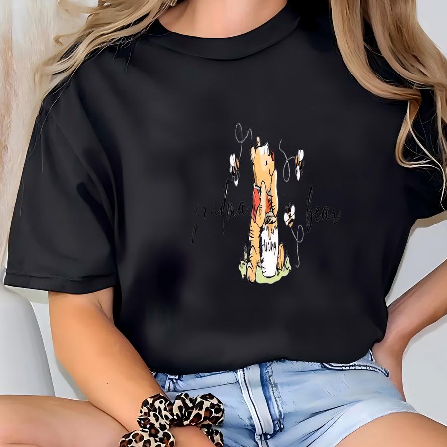 Personalized Grandma Bear Sweatshirt - Custom Crewneck Grandkids' Names On Sve, Mama Bear Crewneck, Unisex Cotton Blend Grandma Gift T-shirt