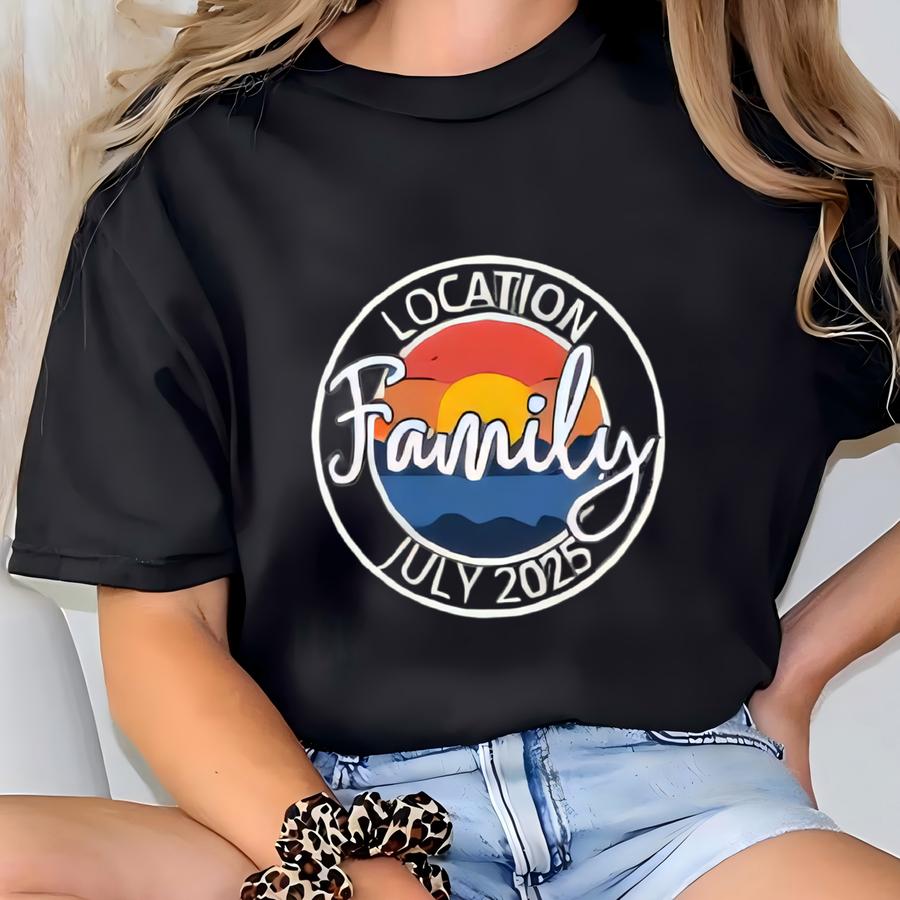 Family Vacation 2025 Hoodies: Custom Matching Summer Trip Shirts T-shirt