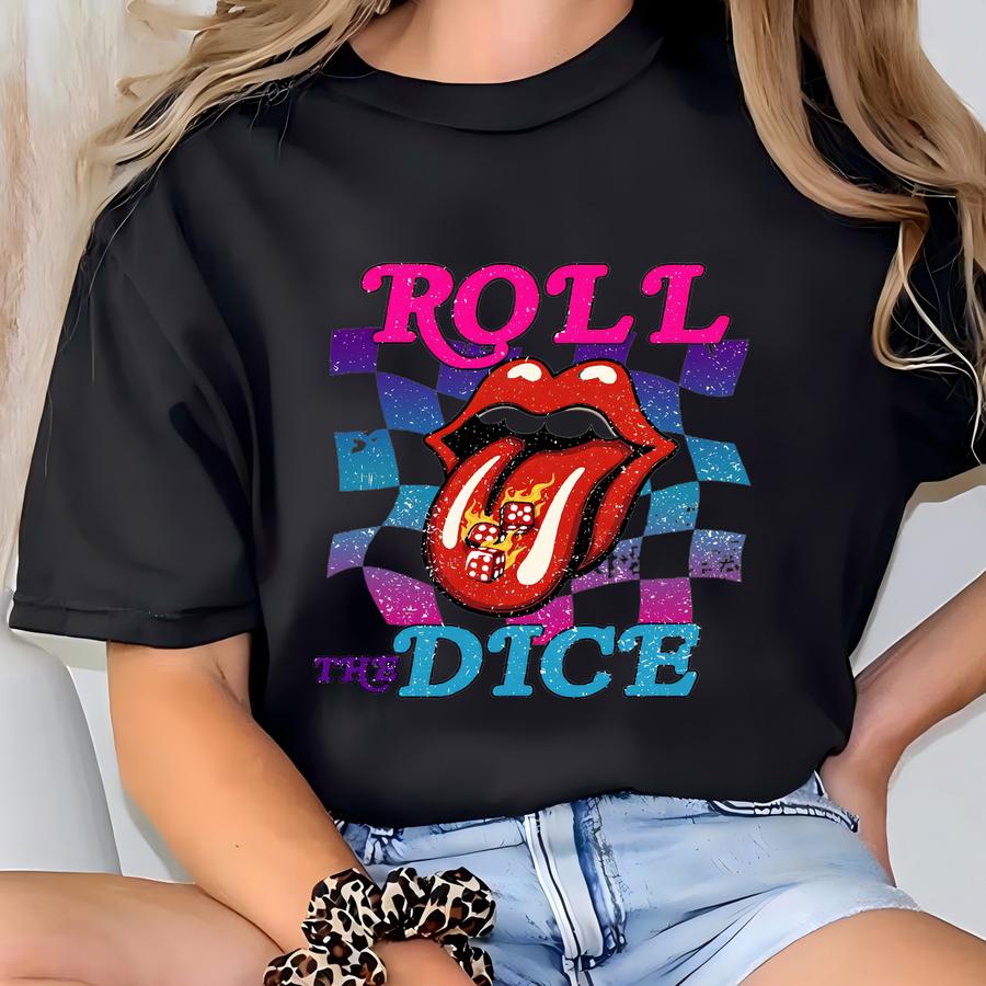Roll The Dice Shirt – Funny Dice Game Hoodie, Casino Gift Tee, Board Game Lover Hoodie, Lucky Long Sve, Gift For Gamers Gift Sku3 50 T-shirt