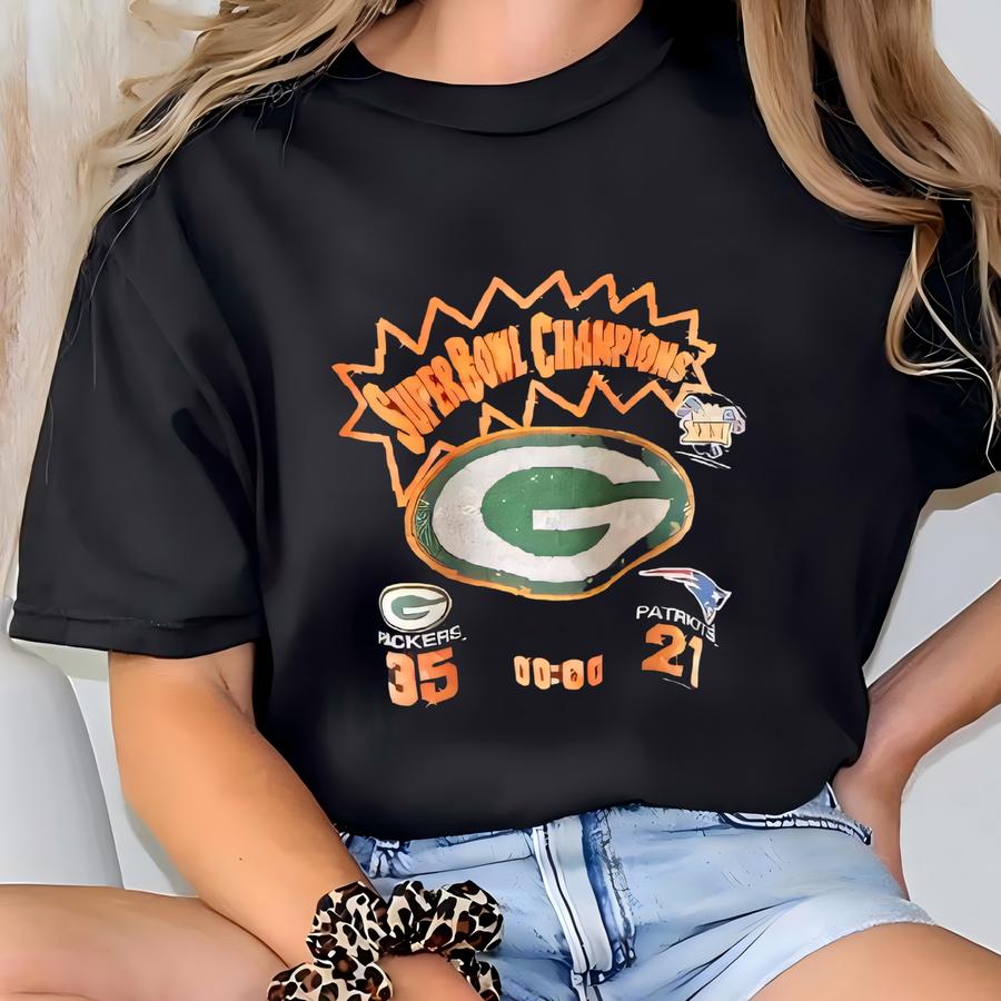 Vintage 90s Green Bay Sweatshirt: Nutmeg Mills Xxl T-shirt