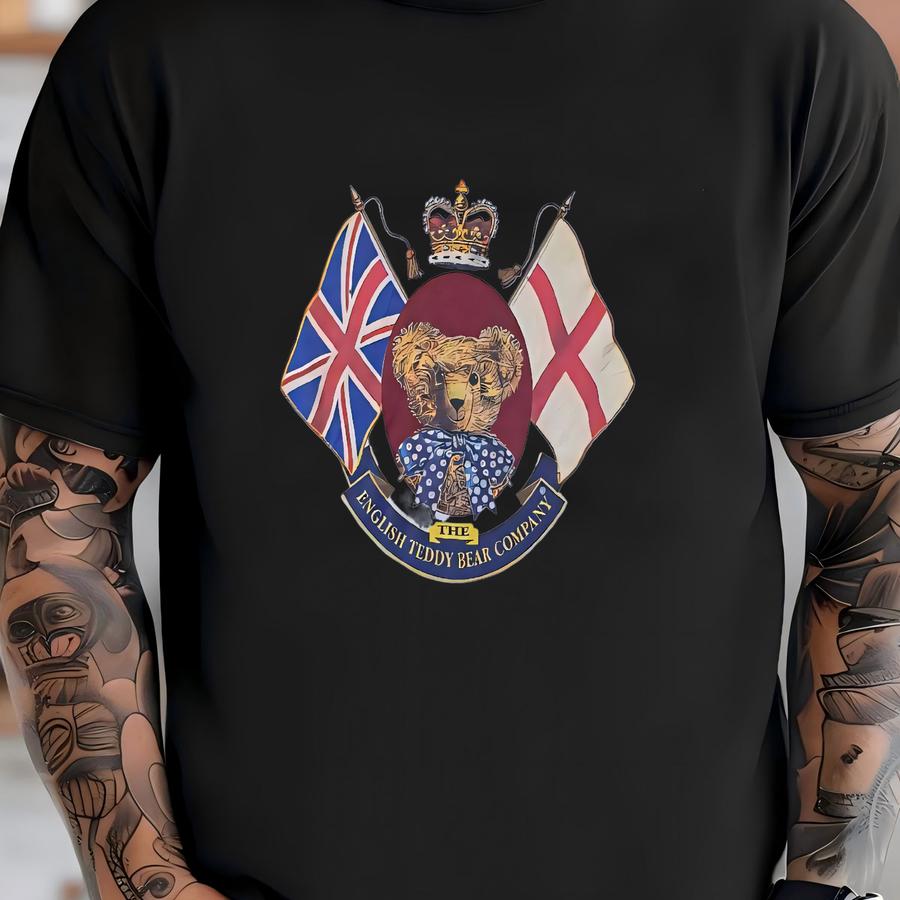 Vintage The English Teddy Bear Company Meadowhall 1990s T Shirt Size M / 90s Cambridge Bear Clothing Tee / Cute Bear Graphic Novelty Shirt T-shirt