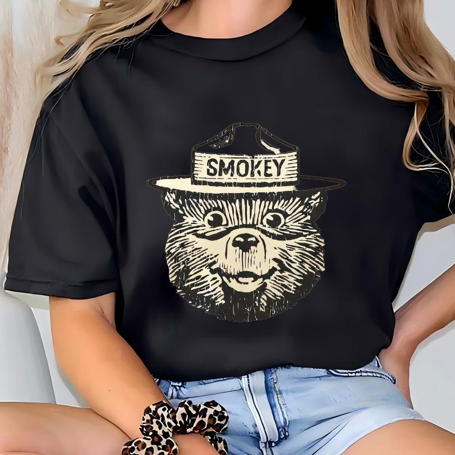 Smokey Bear Shirt Popular Smokey The Bear Tee Vintage Smokey Shirt Camping Shirt 2025 Prevent Wildfires Tshirt Smokey Bear Graphic Tshirt T-shirt