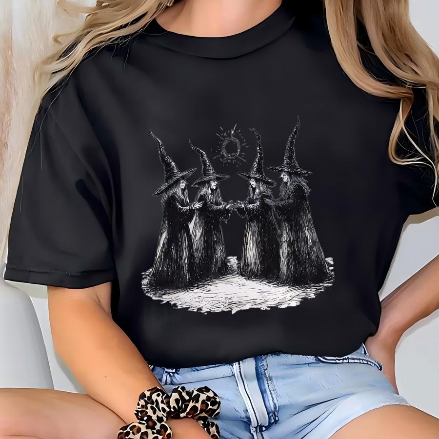 Girls Will Be Girls Witchy Halloween Tee, Spooky Season Gift T-shirt