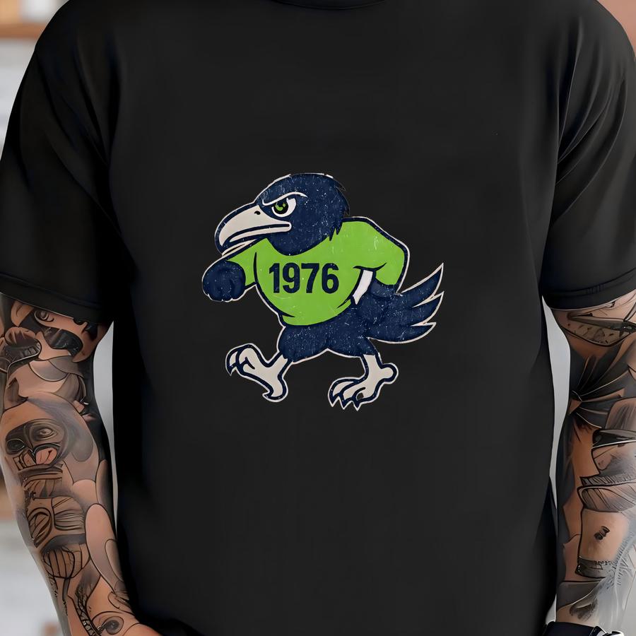 Seattle Football Crewneck Sweatshirt, Vintage Sports Fan Apparel, Game Day Gift, Unisex Seattle Sweatshirt, Seattle Football Fan, T-shirt