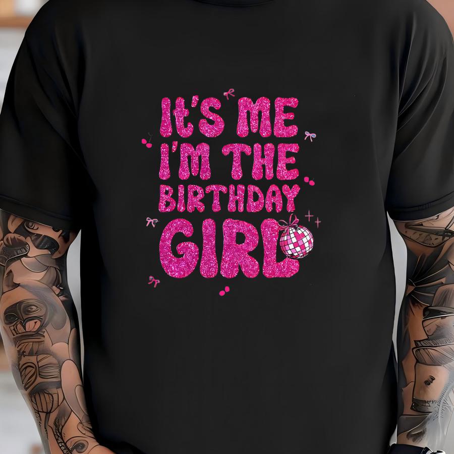 Birthday Girl Shirt Preppy Coquette Bow It's My Birthday Queen Birthday Birthday Gift Birthday Party Gift Unisex T-shirt