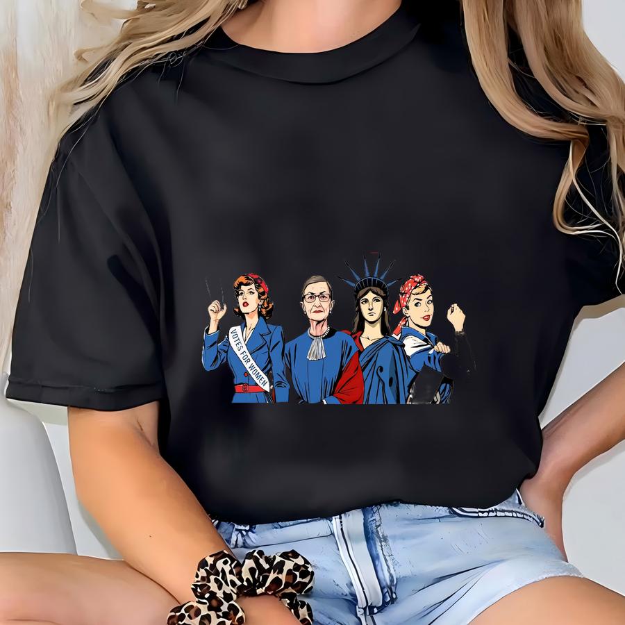 Girls Will Be Girls Comfort Shirt, Patriotic 4th Of July Tee, Strong American Women Hoodie, Independence Day Gift For Her T-shirt