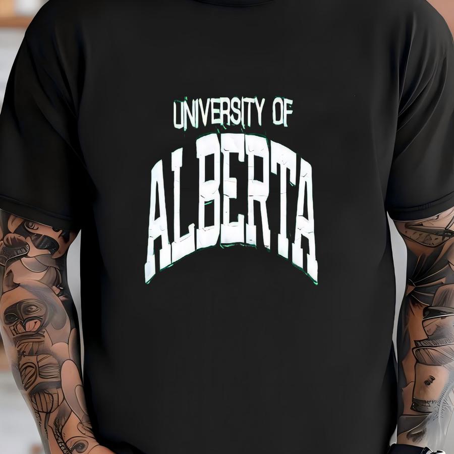 Vintage University Of Alberta Y Spellout Crewneck Sweatshirt M-l Size T-shirt