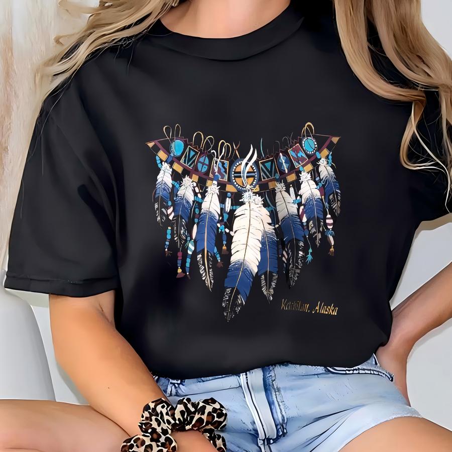 Vintage 90s Ketchikan Sweatshirt Alaska Crewneck Cute Graphics Sweater Pullover Streewear Sportswear Style Nice Black Colour Size Large T-shirt