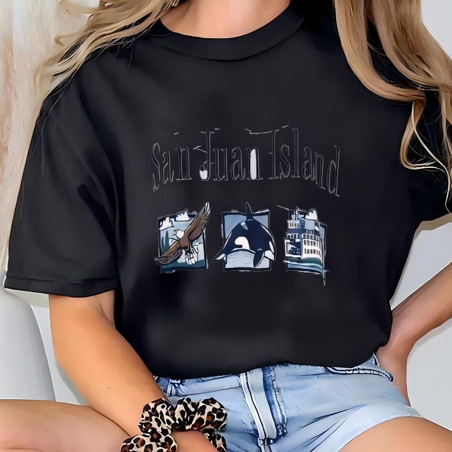 Vintage San Juan Island Half Zipper Sweatshirt San Juan Island Graphics Sweater San Juan Island Washington Zip Up Pullover Size Xl T-shirt