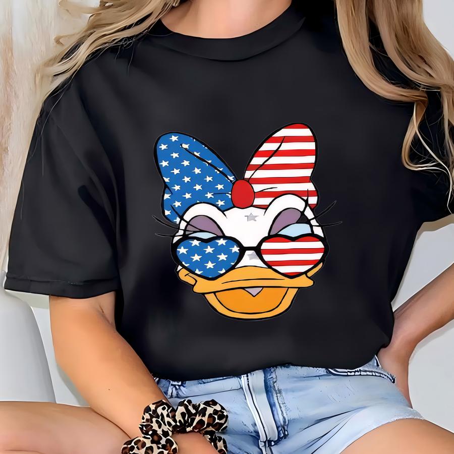 4th Of July Shirt, And Friends American Sweatshirt,  Pluto Donald Daisy Shirt, Patriotic Hoodie T-shirt
