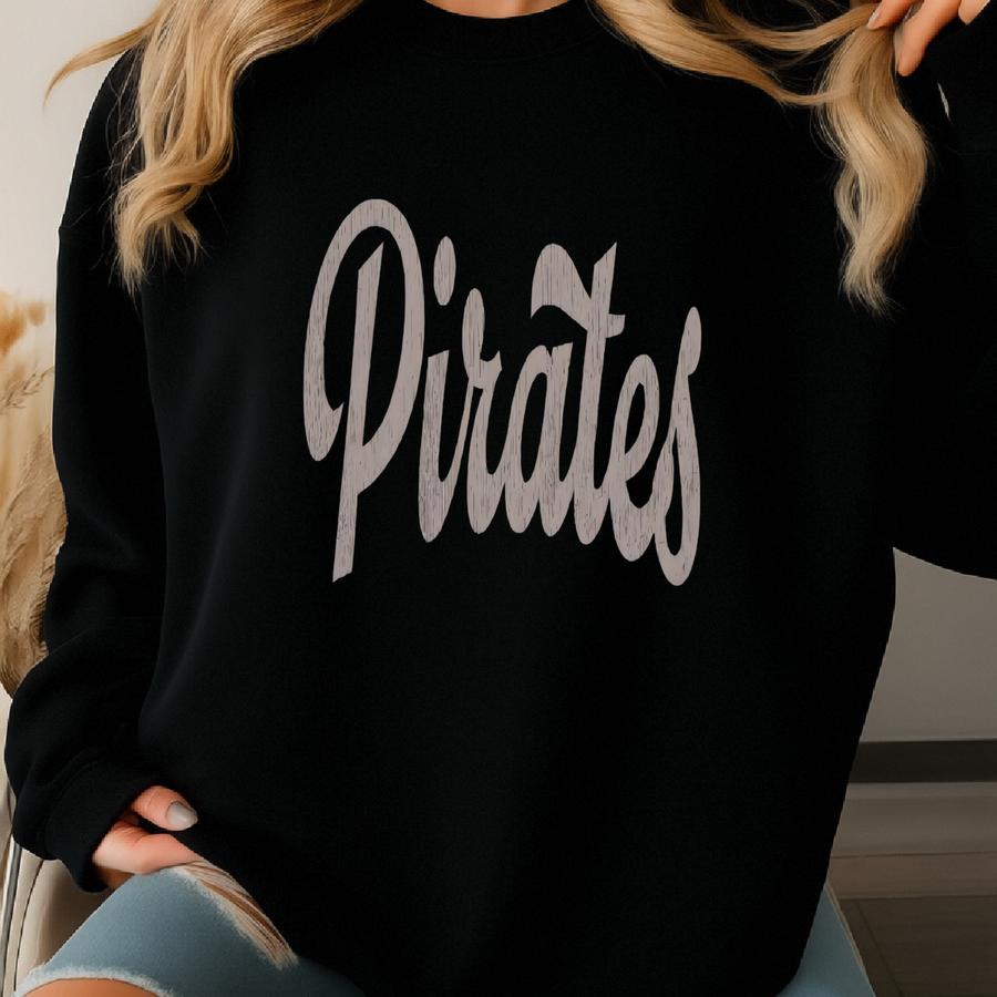 Pirates Sweatshirt Pirates Sweatshirt Pirates Game Day For Women Pirates Crewneck Sweatshirt