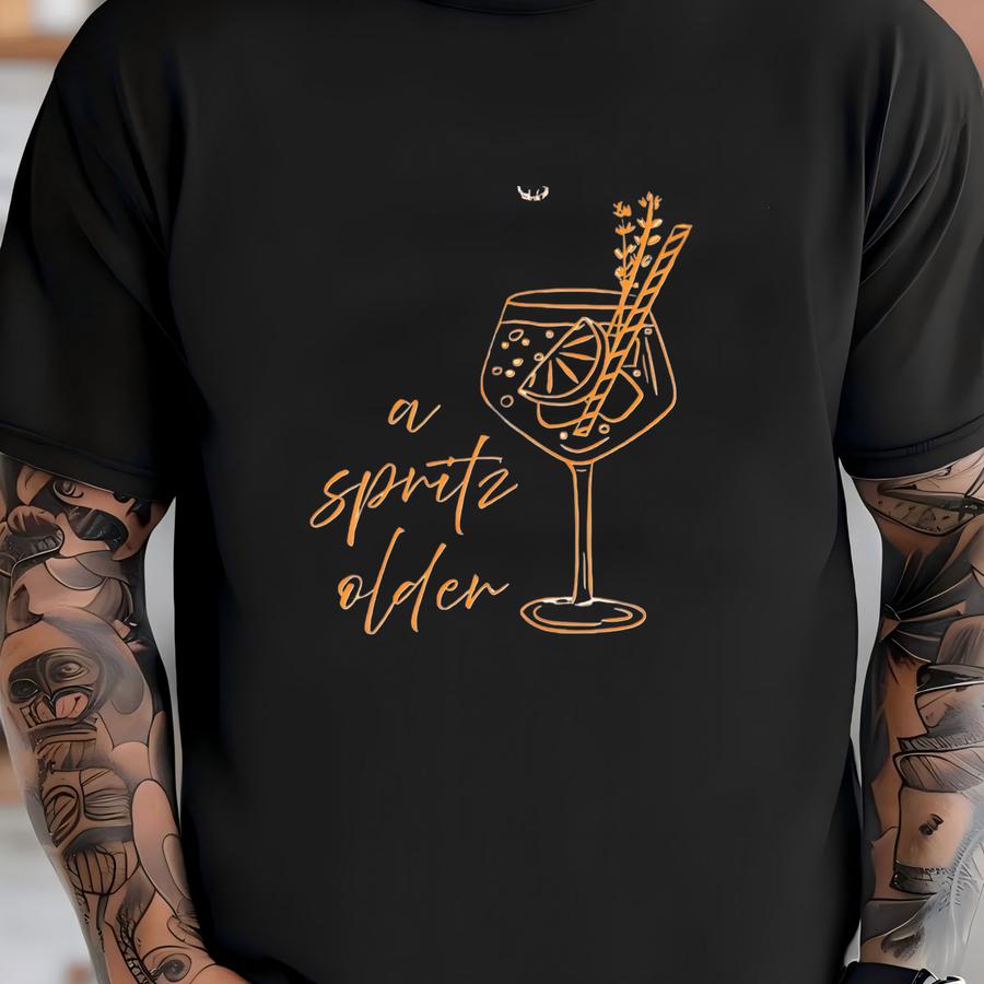Aperol Spritz Shirt,a Spritz Older Comfort Color Tshirt,30th Birthday Shirt, Italian Theme,drinking T Shirt T-shirt