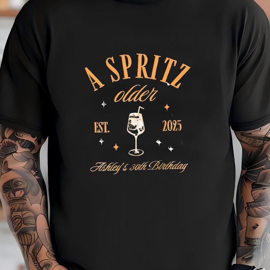 Aperol Spritz Shirt,a Spritz Older Comfort Color Tshirt,30th Birthday Shirt, Italian Theme,drinking T Shirt T-shirt