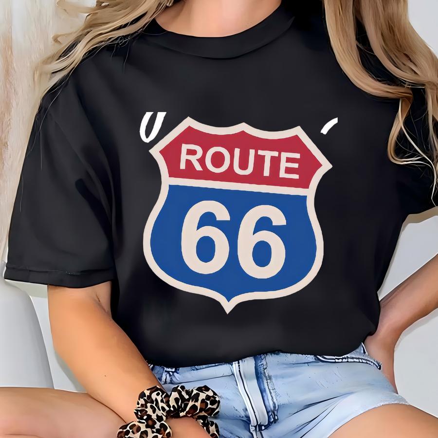 Custom Romantic Shirt | You're My Route 66 | Compliment Tee | Love Shirt | Valentines Gift For Her | Heart Tee, Love Tee, Couple Shirt T-shirt