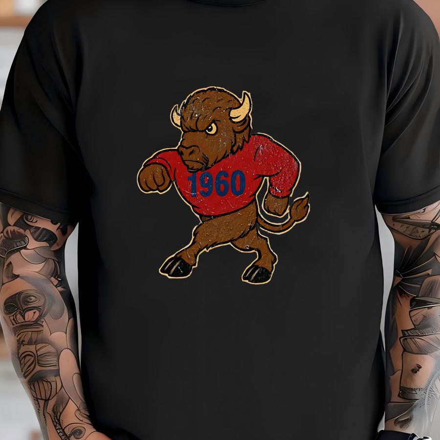 Buffalo Retro Football Crewneck Sweatshirt, Vintage Fan Gear For Game Day - Unisex Sweatshirt, Vintage Buffalo Sports Sweatshirt T-shirt