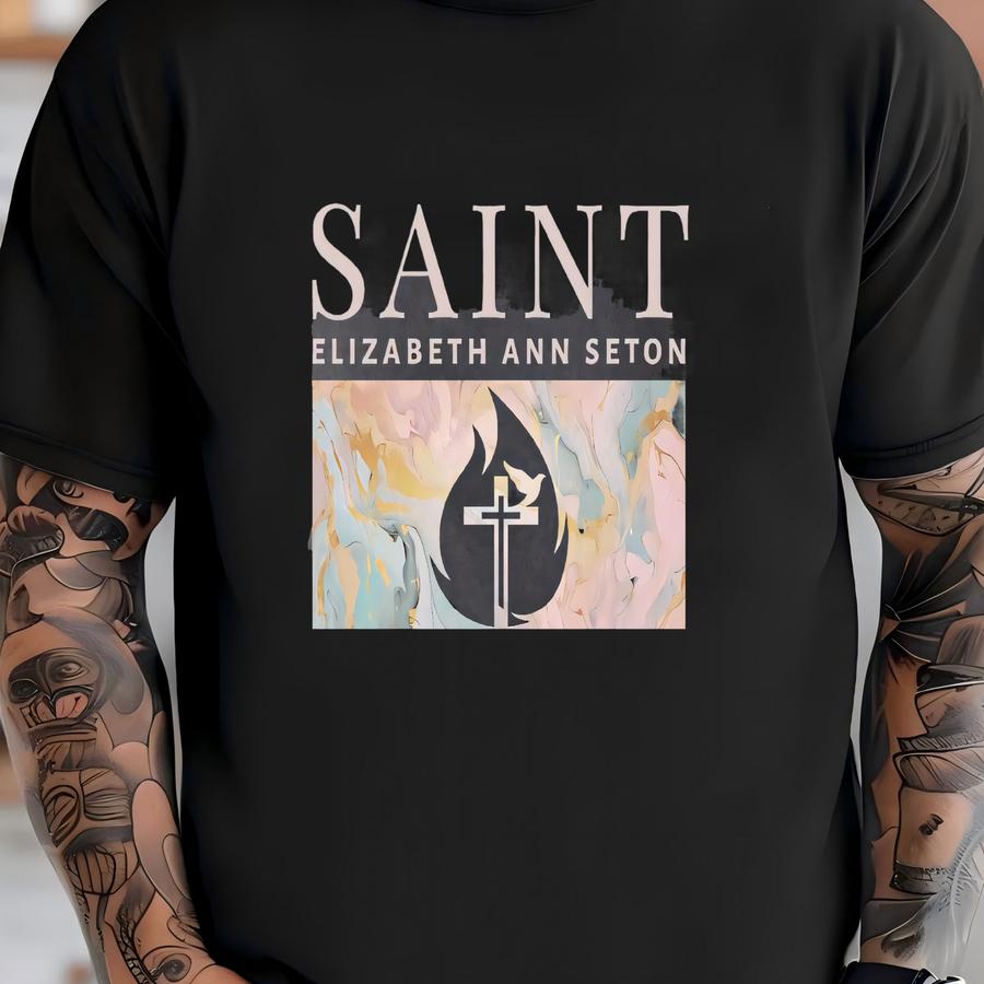 Saint Elizabeth Ann Seton Hoodie For Women | Patron Saint Of Catholic Schools, Teachers | Inspirational Christian Apparel | Faith Clothing T-shirt