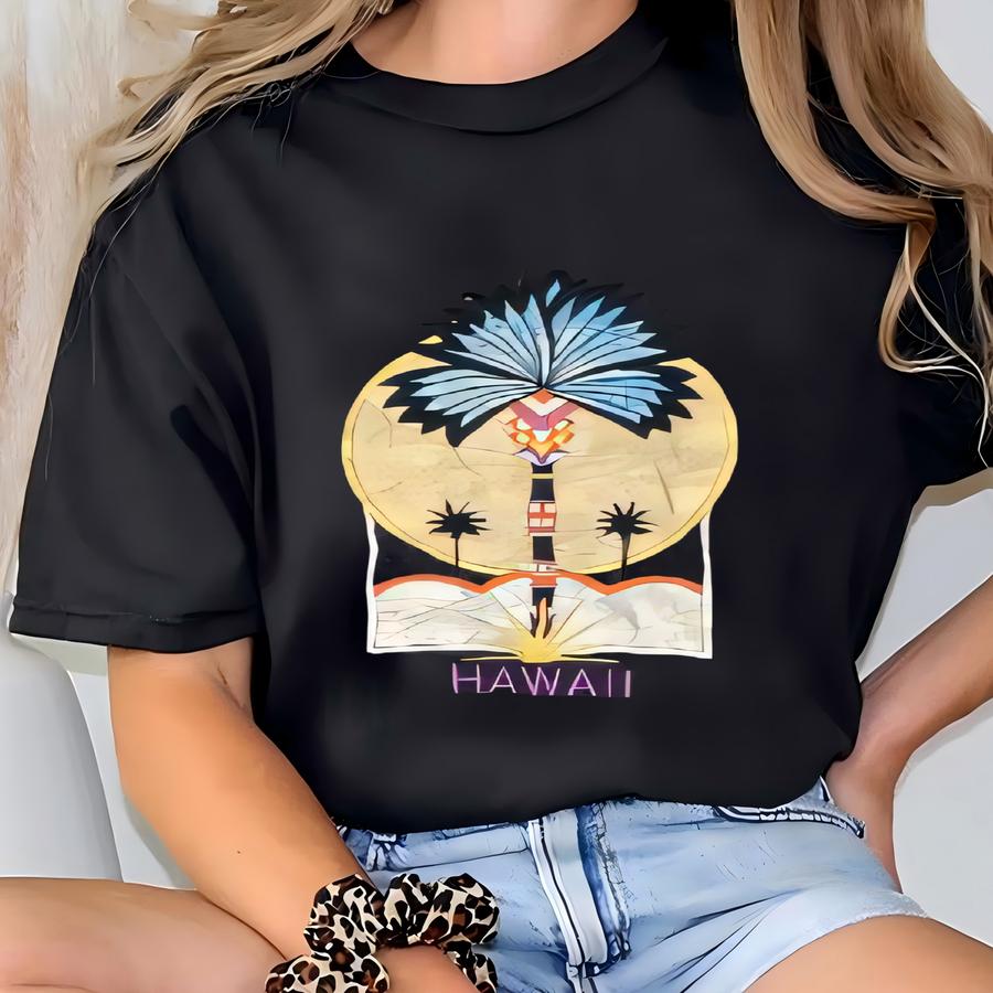 Vintage 90s Hawaii United States Black Sweatshirt Large Aloha Hawaii Graphics Sweater Hawaii Jumper Hawaii Usa Crewneck Size L T-shirt