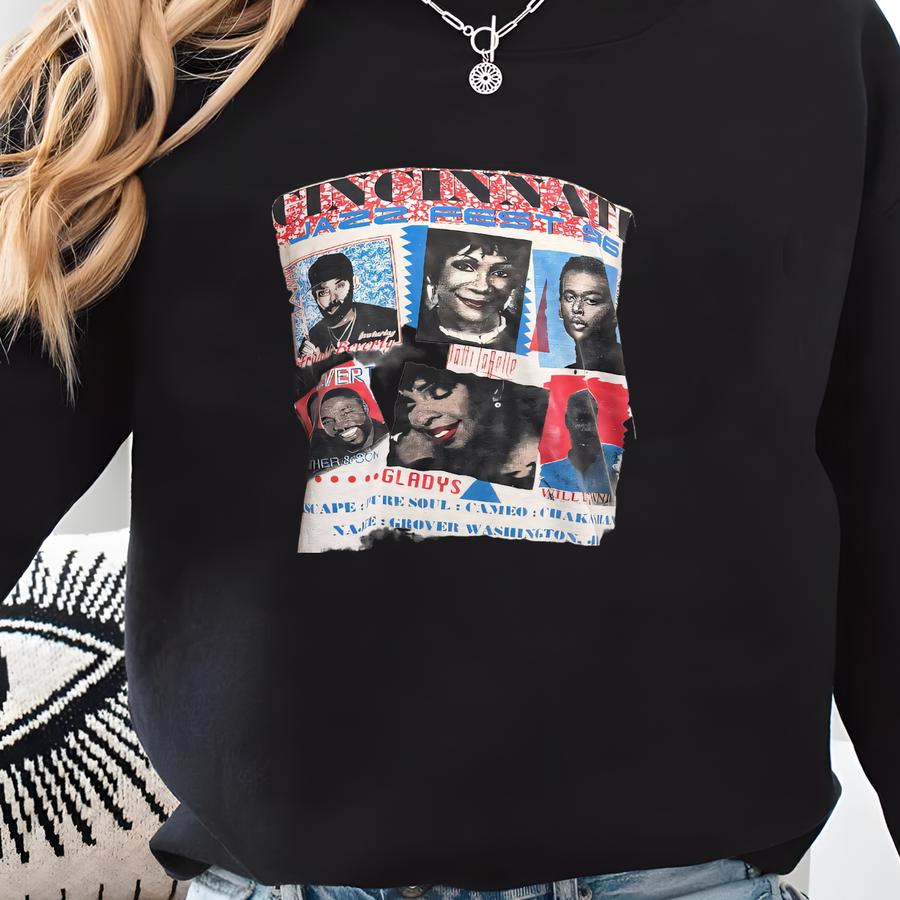 Vintage 1996 Cincinnati Jazz Festival T-shirt – Luther Vandross Frankie Beverly Soul Music Tee White Xl – 90s Concert Tour Shirt Sweatshirt Vintage 1996 Cincinnati Jazz Festival T-shirt – Luther Vandross Frankie Beverly Soul Music Tee White Xl – 90s Concert Tour Shirt Sweatshirt