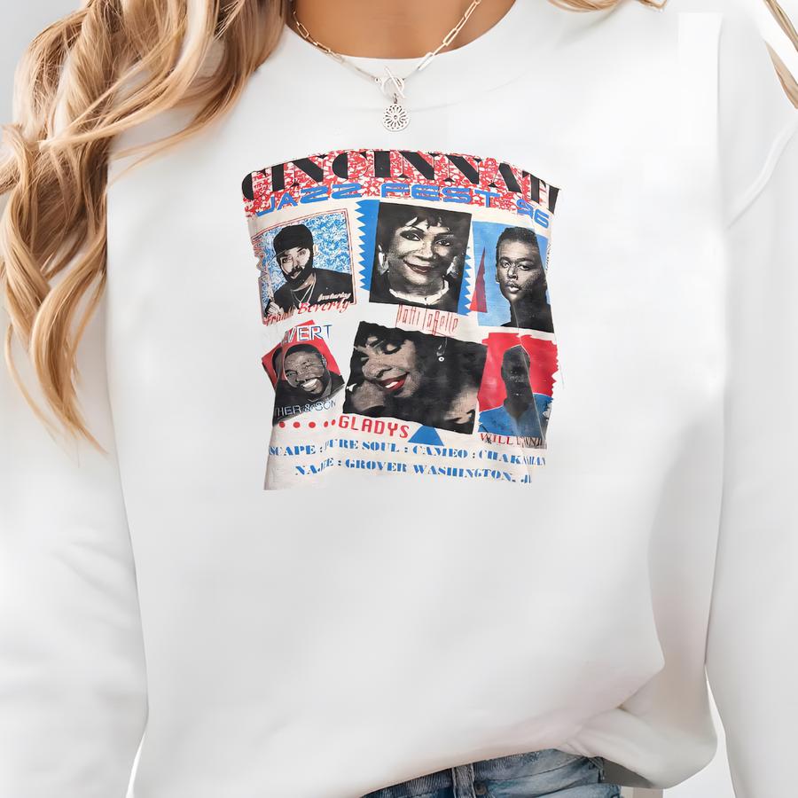 Vintage 1996 Cincinnati Jazz Festival T-shirt – Luther Vandross Frankie Beverly Soul Music Tee White Xl – 90s Concert Tour Shirt Sweatshirt Vintage 1996 Cincinnati Jazz Festival T-shirt – Luther Vandross Frankie Beverly Soul Music Tee White Xl – 90s Concert Tour Shirt Sweatshirt
