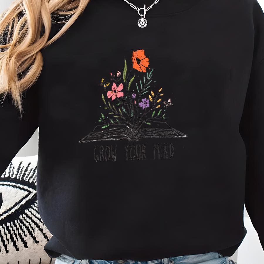 Vintage Floral Cotton Tee, Custom Bridesmaid Gift Sweatshirt