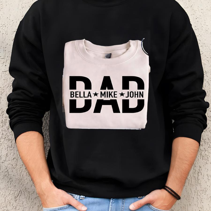 Custom Dad Shirt With Kids Names Sweatshirt, New Dad Gift, Personalized Grandpa Shirt, Personalized Dad Shirt, Custom Kids Names Sweat-fd007 Sweatshirt Custom Dad Shirt With Kids Names Sweatshirt, New Dad Gift, Personalized Grandpa Shirt, Personalized Dad Shirt, Custom Kids Names Sweat-fd007 Sweatshirt