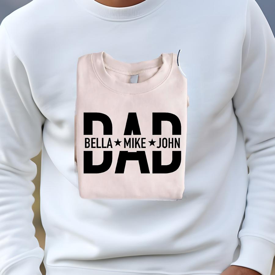 Custom Dad Shirt With Kids Names Sweatshirt, New Dad Gift, Personalized Grandpa Shirt, Personalized Dad Shirt, Custom Kids Names Sweat-fd007 Sweatshirt Custom Dad Shirt With Kids Names Sweatshirt, New Dad Gift, Personalized Grandpa Shirt, Personalized Dad Shirt, Custom Kids Names Sweat-fd007 Sweatshirt