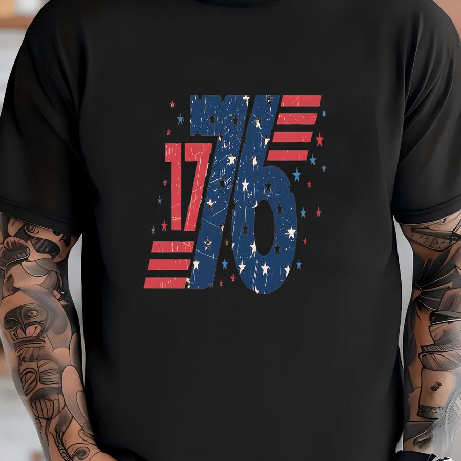 1776, Fourth Of July, Patriotic Hoodie, Retro America Shirt, Coquette Bow Tee, Independence Day, Unisex Top, , T-shirt