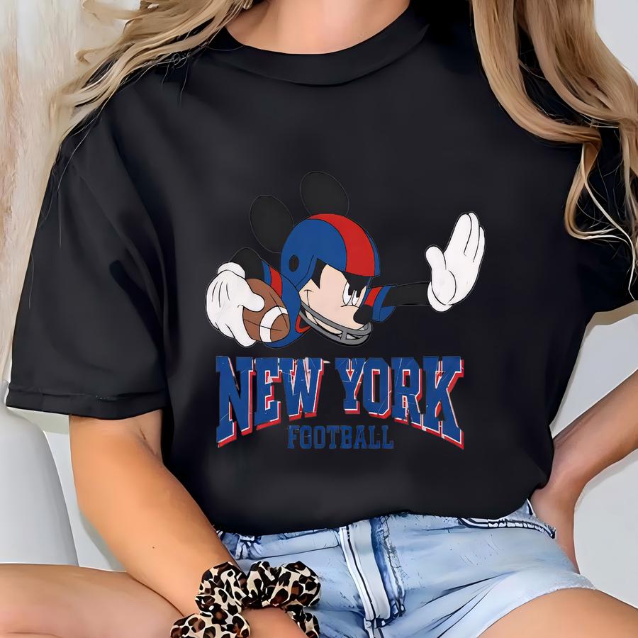 New York Football Mouse Kids Hoodie: Game Day Tee T-shirt