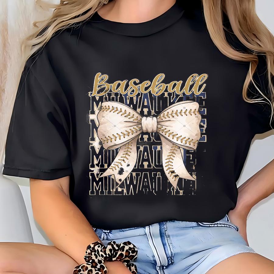 Milwaukee Baseball Png, Milwaukee Baseball Png, Game Day Digital Download, Baseball Png For Tshirt, Vintage Baseball Sublimation T-shirt