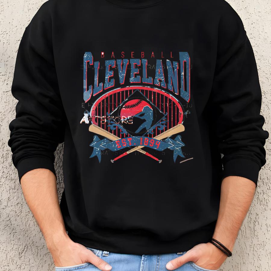 Personalized Cleveland Baseball Tshirt | Cleveland Baseball Sweatshirt | Cleveland Baseball Tshirt | Custom Name And Number Cleveland Shirt Sweatshirt