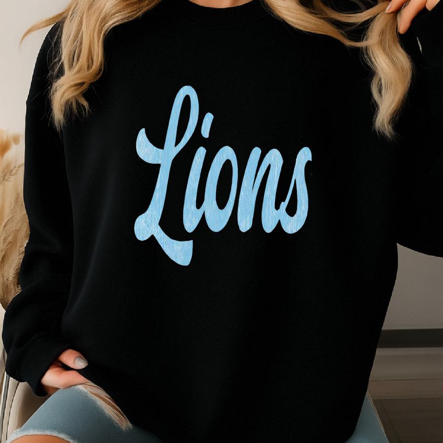 Lions Tshirt Preppy Lions Shirt Pastel Lions Tee Womens Cute Lions Game Day Outfit Preppy Lions Spirit Wear Sweatshirt