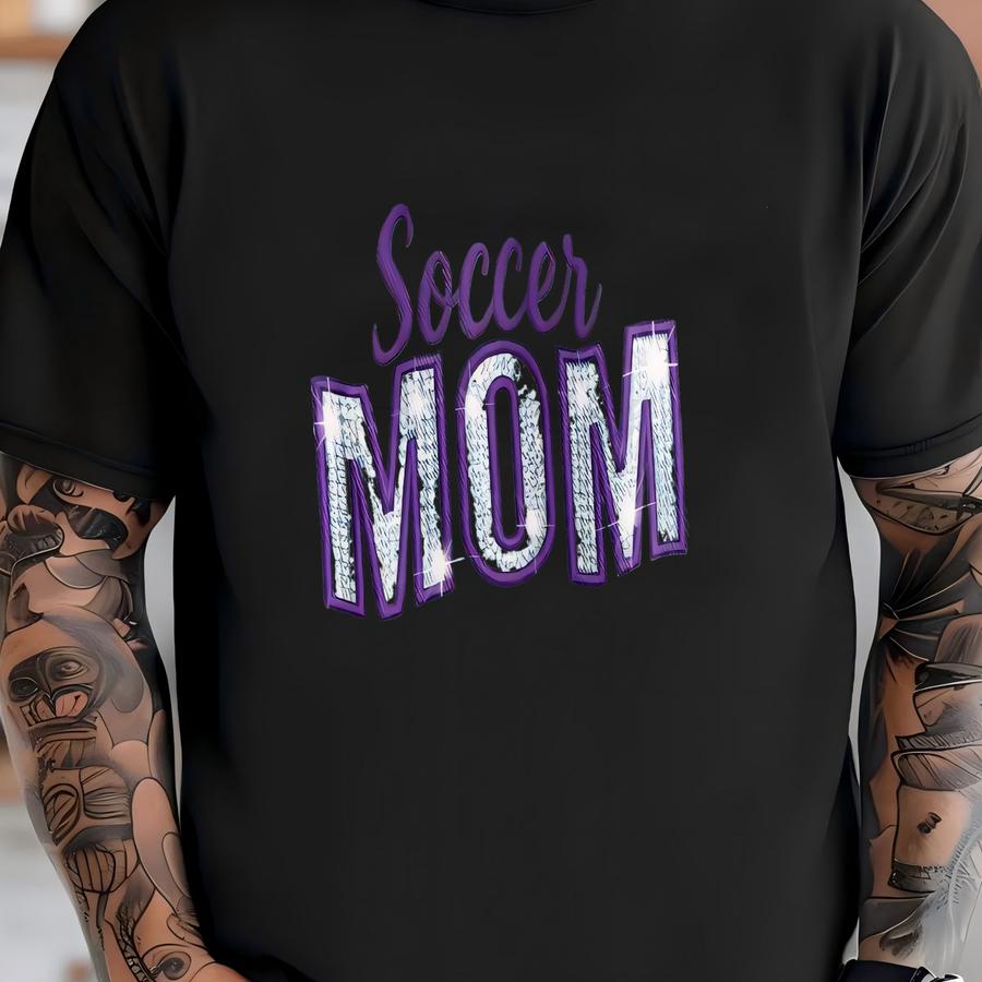 Custom Soccer Mom Jean Jacket, Personalized With Y And Rhinestone Denim Jacket, Dance Mom, Soccer Mom Bling Denim/! T-shirt